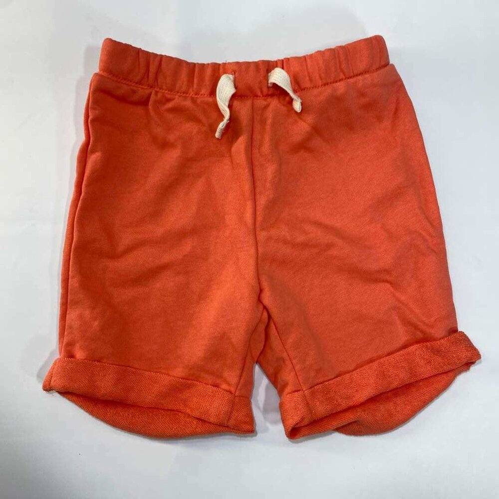 Childrens Place Shorts Toddler 4T Orange Terry Lined Drawstring Casual Kids